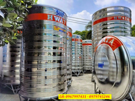 BỒN NƯỚC CÔNG NGHIỆP HWATA INOX 304 BH 12 NĂM